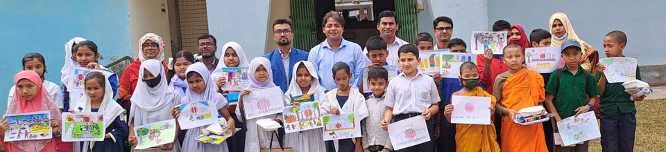 ময়নামতি জাদুঘরে ছবি আঁকার প্রতিযোগিতা