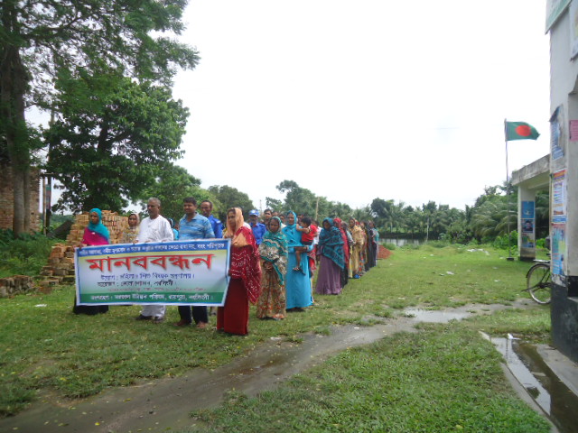 মানব বন্ধন।