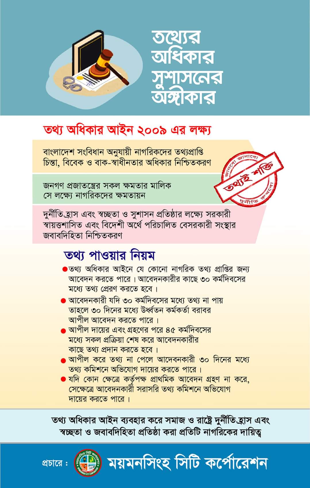 তথ্যের অধিকার সুশাসনের অঙ্গীকার...