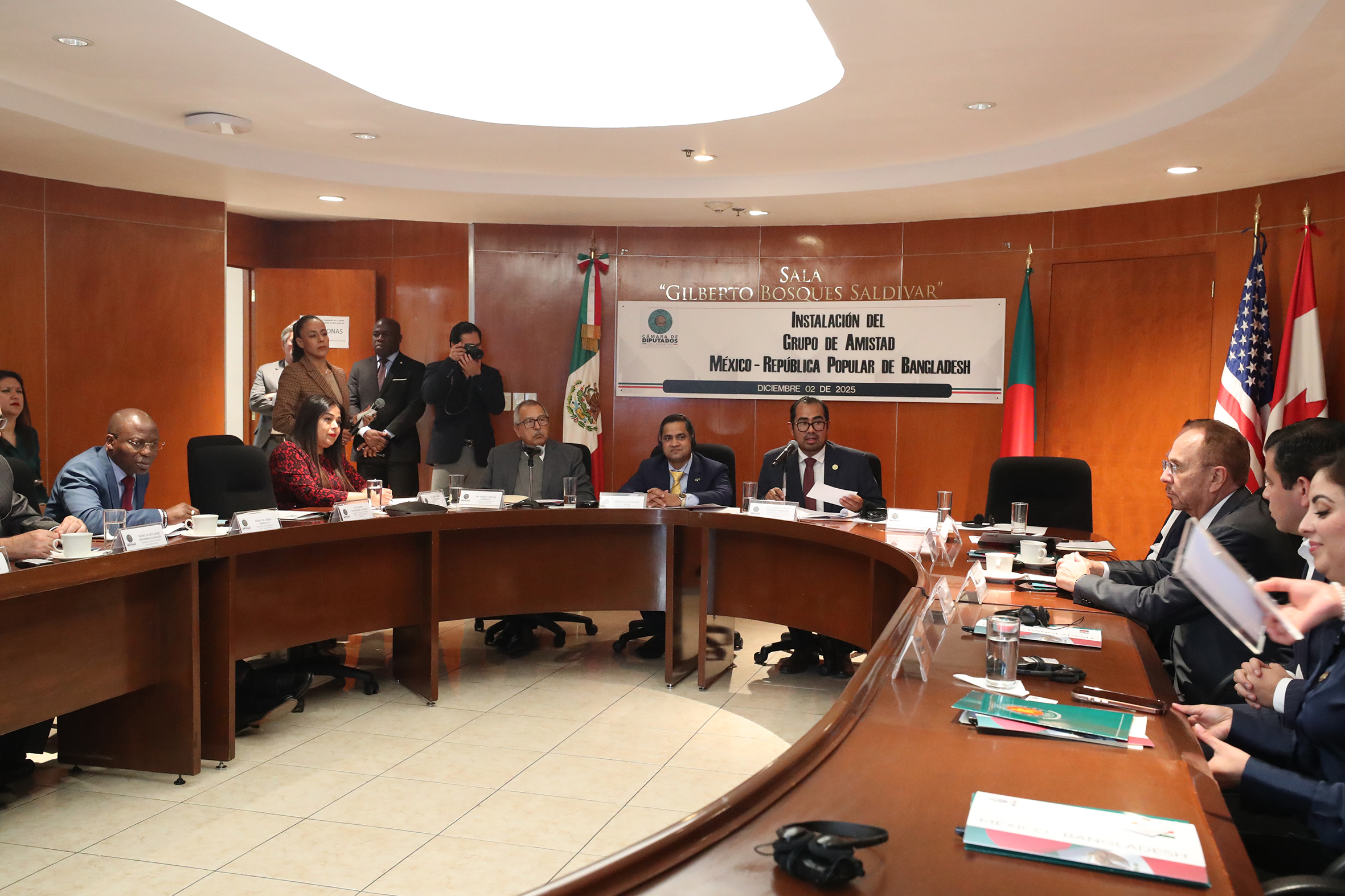 A glimpse of the historic launch of the Mexico–Bangladesh Parliamentary Friendship Group held in the Mexican Parliament