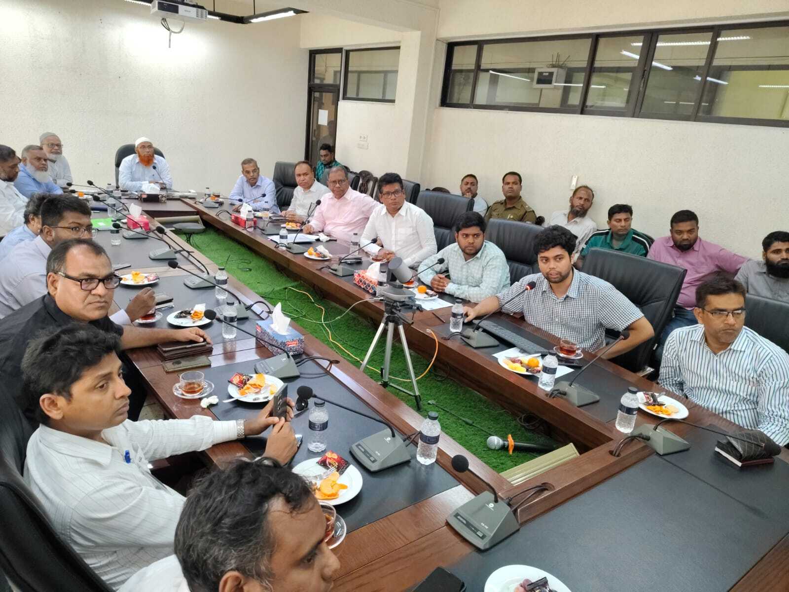 এমজিএমসিএল-এর ঊর্ধ্বতন কর্মকর্তাগণের সাথে মতবিনিময়