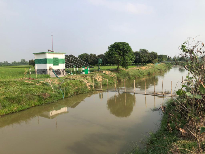 নামঃ 0.৫ কিউসেক সোলার চালিত এলএলপি স্কীম, উপজেলাঃ মিঠাপুকুর, ইউনিয়নঃ খোড়াগাছ, মৌজাঃ জারুল্ল্যাপুর