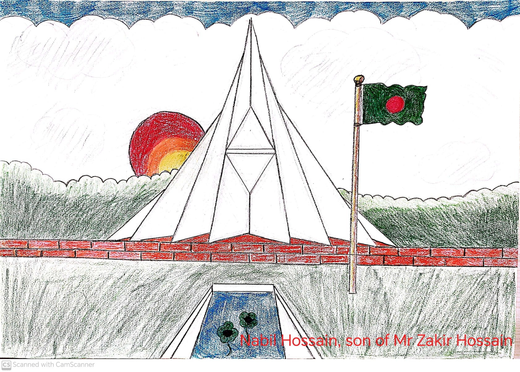 Pictures drawn by participants of Drawing Competition organized by Bangladesh Consulate General, Milan on the occasion of Great Victory Day - 2025