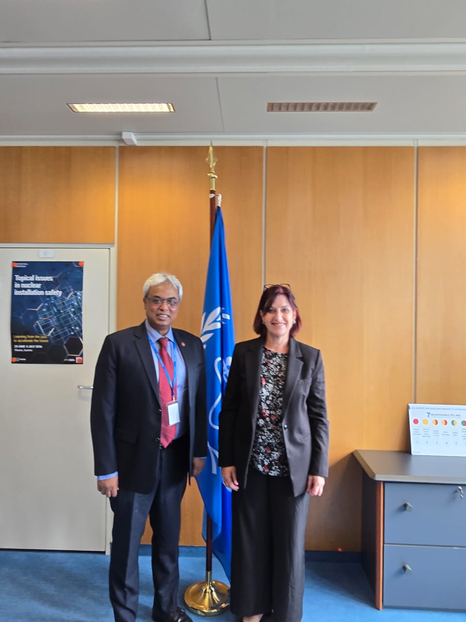 IAEA-এর Deputy Director General Ms Karine Herviou-এর সাথে সচিব জনাব মোঃ আনোয়ার হোসেন-এর সৌজন্য সাক্ষাৎ তারিখঃ ১৭-০৯-২০২৫