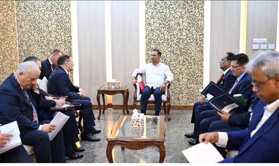 প্রধানমন্ত্রী তারেক রহমানের সাথে সচিবালয়ে তাঁর কার্যালয়ে রাশিয়ার রাষ্ট্রীয় পরমাণু শক্তি কর্পোরেশন রোসাটম-এর মহাপরিচালক Alexy Likhachev-এর নেতৃত্বে প্রতিনিধিদল সাক্ষাৎ করেন