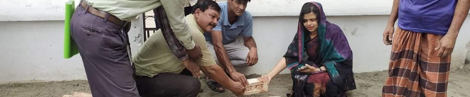 ময়েনপুর ইউনিয়নে ঐতিহ্যবাহি ফুলচৌকি জামে মসজিদে হিড়িংবণ রাস্তা উদ্বোধনের সময়