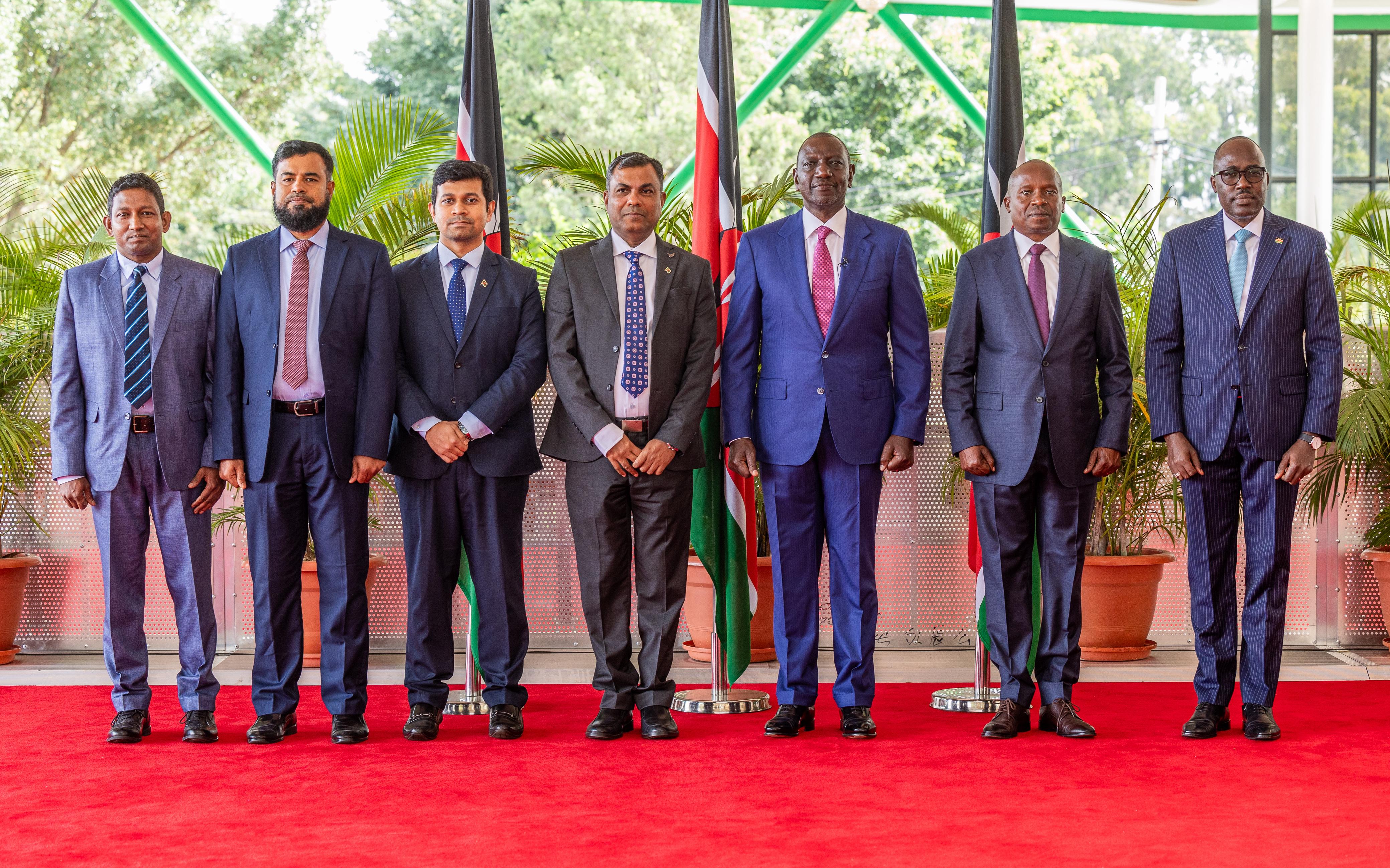 Credential present by H.E. Chiranjib Sarker to H.E. the President of Kenya