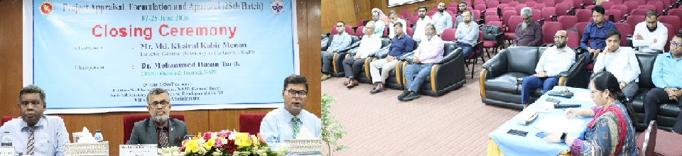 Project Appraisal, Formulation and Approval