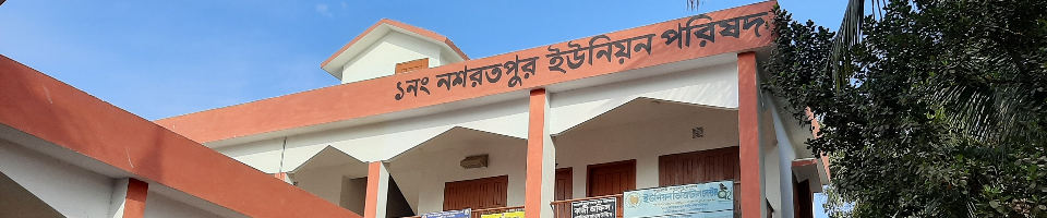 ০১ নং নশরত পুর ইউনিয়ন পরিষদ ভবন।