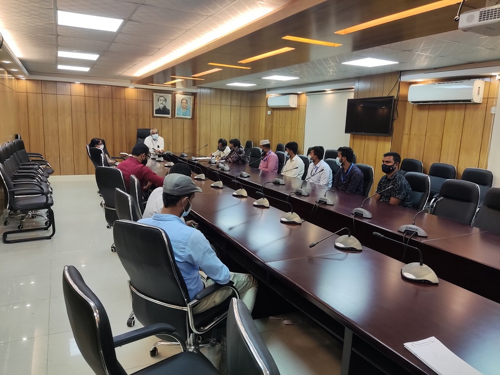 ১৯ আগস্ট ২০২১ তারিখে নিউরো-ডেভেলপমেন্টাল প্রতিবন্ধী সুরক্ষা ট্রাস্টের কার্যালয়ে অনুষ্ঠিত সমন্বয় সভার স্থিরচিত্র