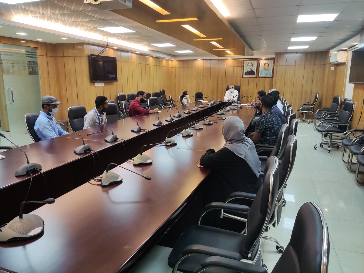 ১৯ আগস্ট ২০২১ তারিখে নিউরো-ডেভেলপমেন্টাল প্রতিবন্ধী সুরক্ষা ট্রাস্টের কার্যালয়ে অনুষ্ঠিত সমন্বয় সভার স্থিরচিত্র