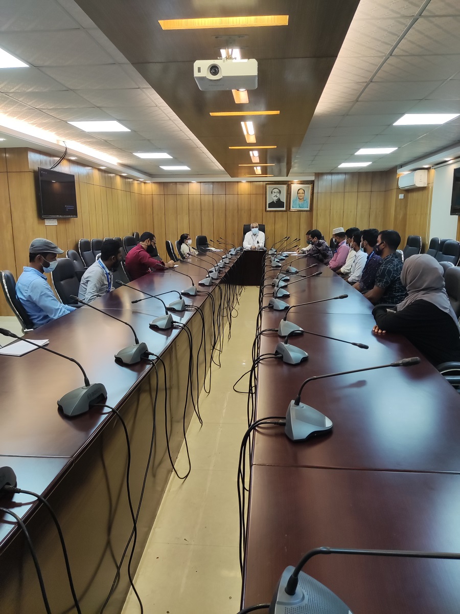 ১৯ আগস্ট ২০২১ তারিখে নিউরো-ডেভেলপমেন্টাল প্রতিবন্ধী সুরক্ষা ট্রাস্টের কার্যালয়ে অনুষ্ঠিত সমন্বয় সভার স্থিরচিত্র