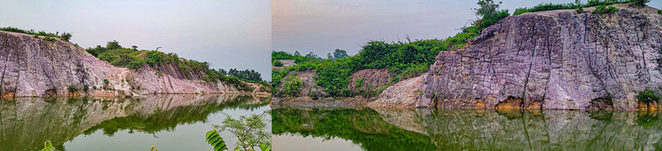 দূর্গাপুরের মনোরম সুন্দর সাদা মাটির পাহাড়