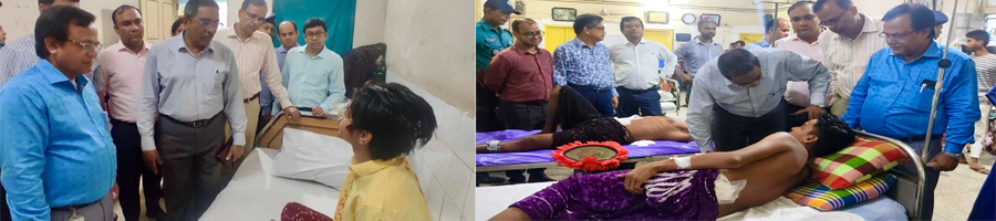 আহত শিক্ষার্থী-পুলিশ সদস্যদের খোঁজখবর নিল জাতীয় মানবাধিকার কমিশন