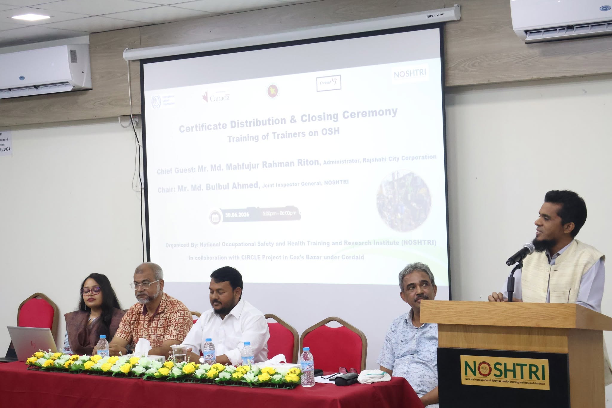 NOSHTRI-তে “TOT on OSH (Waste Collectors and Aggregators)” বিষয়ক প্রশিক্ষণ অনুষ্ঠিত।