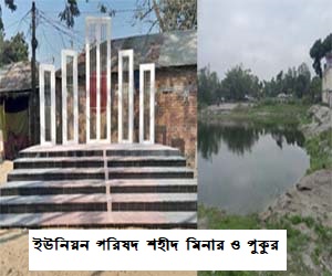 ইউনিয়ন পরিষদ শহীদ মিনার ও পুকুর