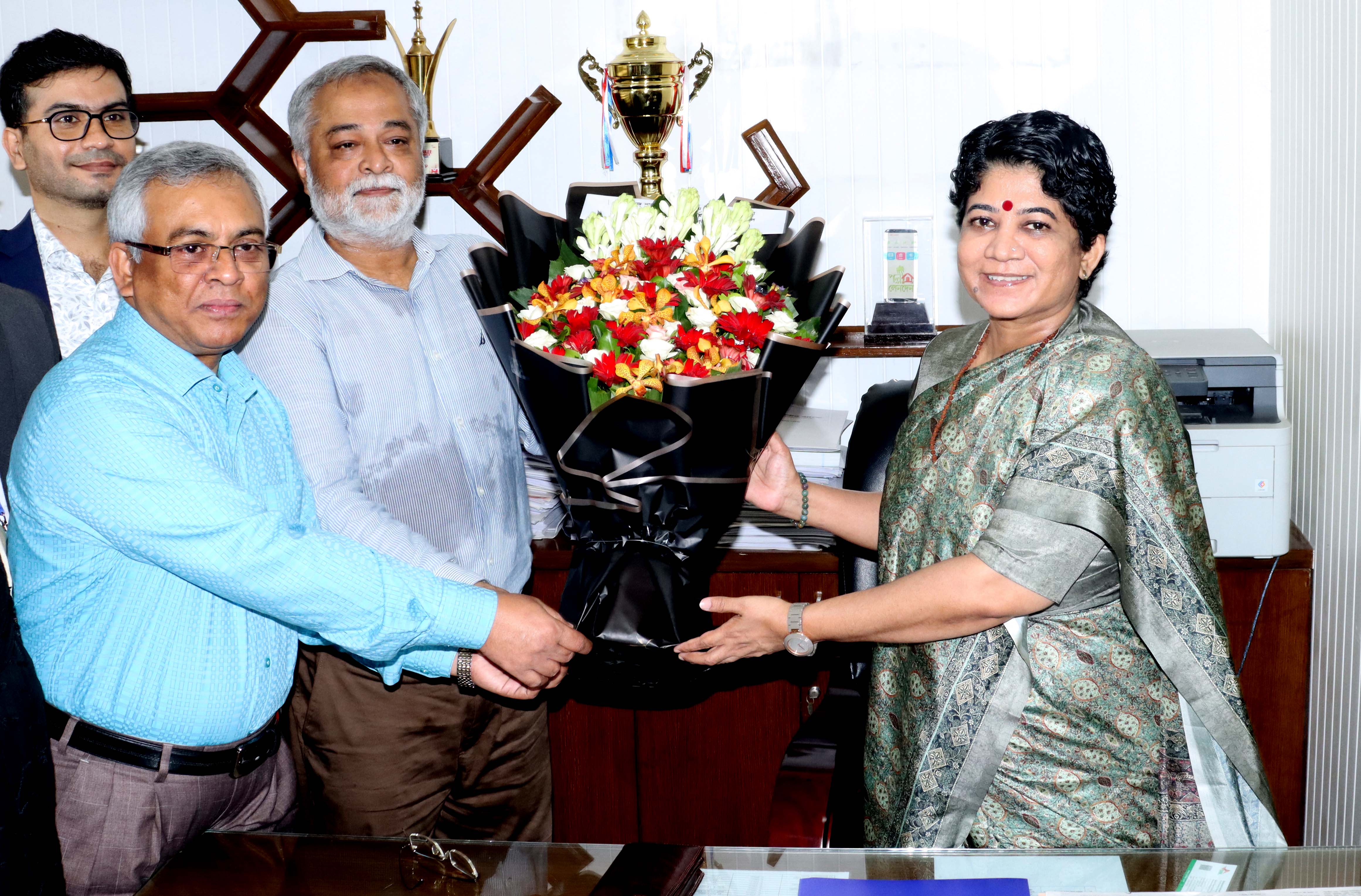 নবযোগদানকৃত ব্যবস্থাপনা পরিচালক মহোদয়কে শুভেচ্ছা জ্ঞাপন (২২ অক্টোবর, ২০২৪)