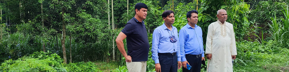 ৭নং পরমেশ্বরদী ইউনিয়নের নতুন ভবন নির্মানের জন্য জয়পাশা জমি পরিদর্শন