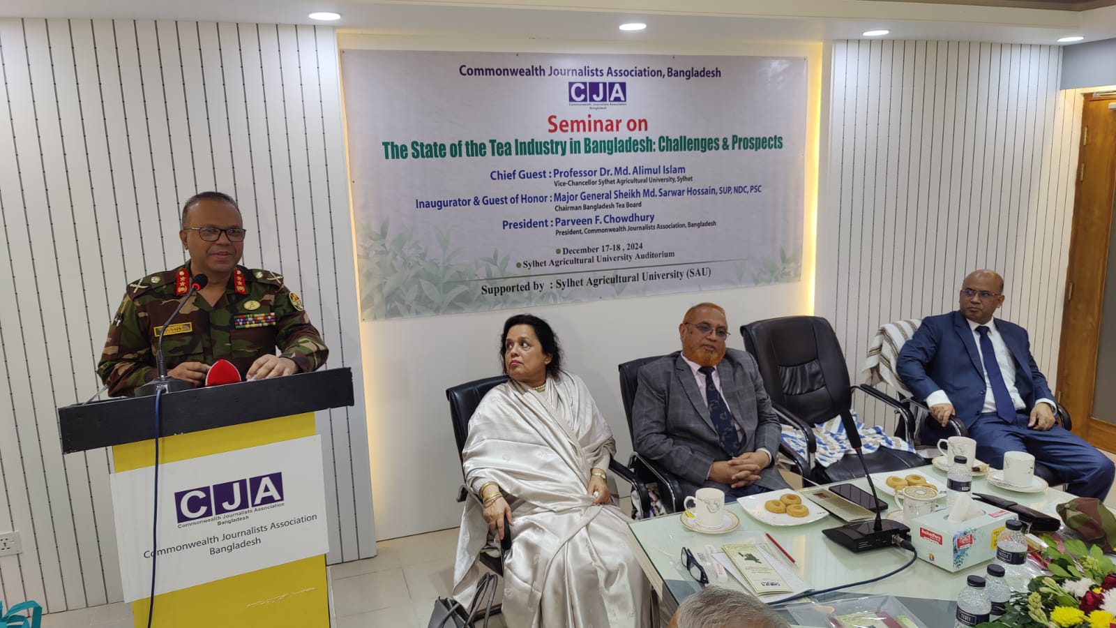 The Seminar on The State of the Tea Industry in Bangladesh: Challenges and Prospects, organized by Commonwealth Journalists Association, Bangladesh held on 18th December 2024
