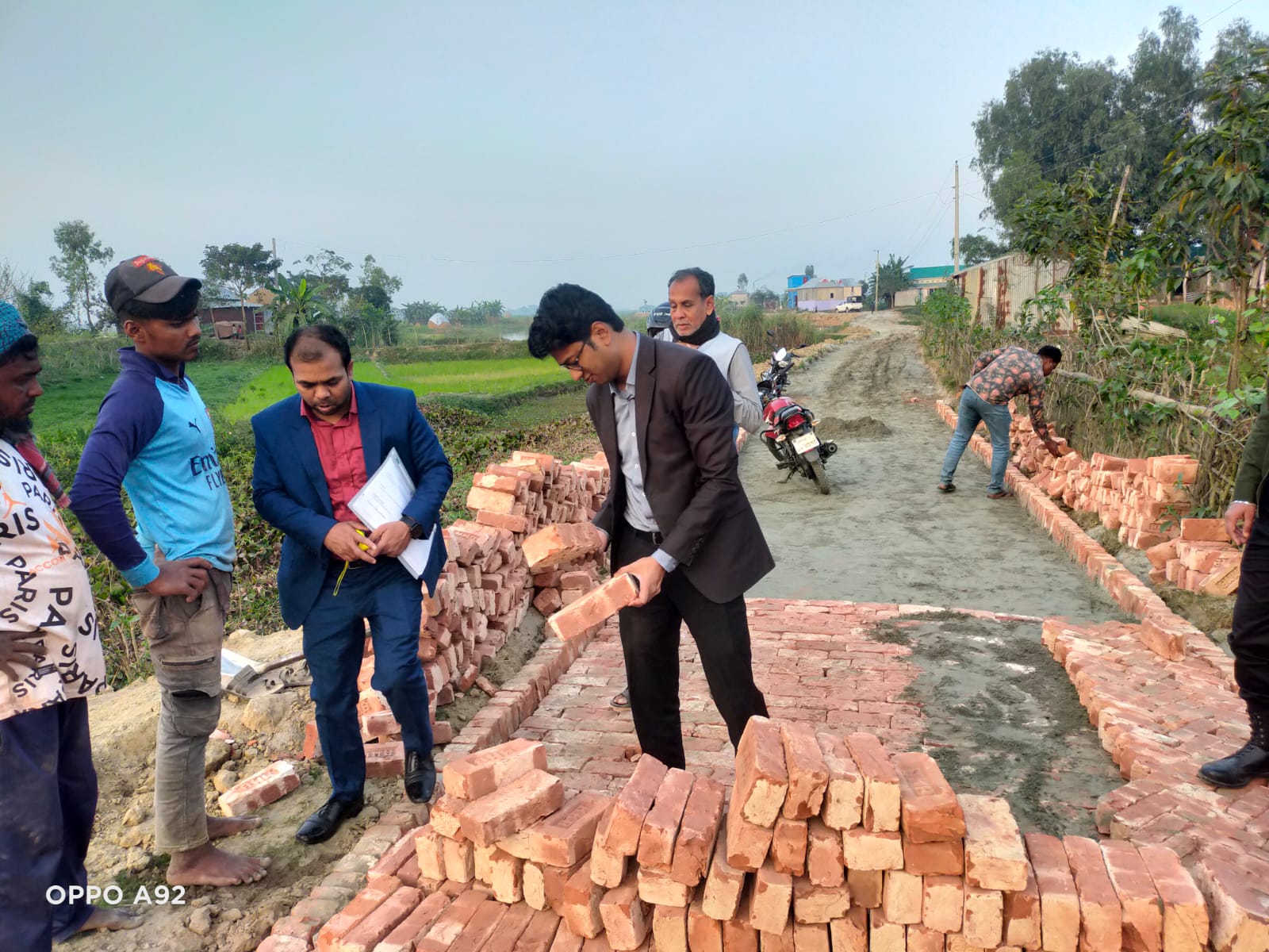 ২০২৩-২০২৪ অর্থ বছরের এইচবিবি প্রকল্পের কাজ পরিদর্শন করেন উপজেলা নির্বাহী অফিসার