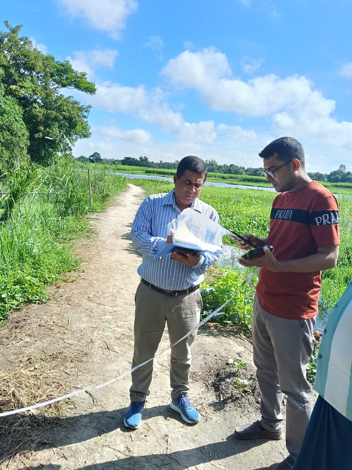 কাবিখা প্রকল্প পরিদর্শণ