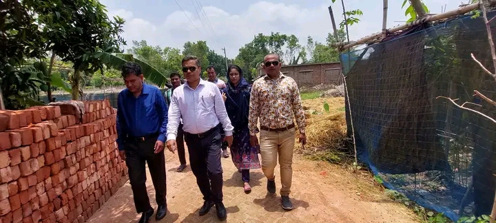 এইচবিবি রাস্তা পরিদর্শন জেলা ত্রাণ ত্রাণ ও পুনর্বাসন কর্মকর্তা স্যার ও জাকির স্যার সহ