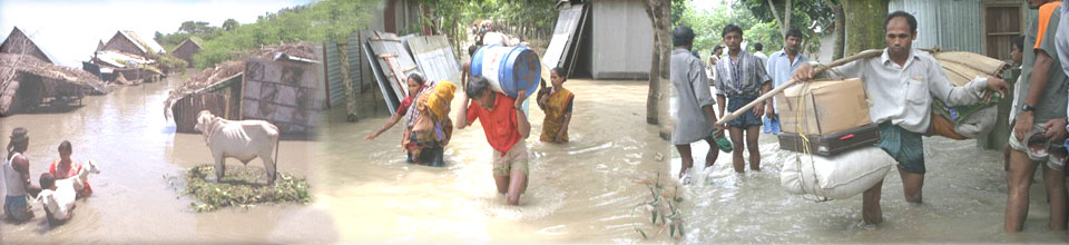 বন্যায় ক্ষতিগ্রস্থদের মাঝে ত্রাণ বিতরণ