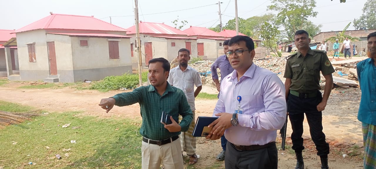 আশ্রয়ণ-২ প্রকল্প পরির্দশন বিরুলিয়া ,সাভার,ঢাকা
