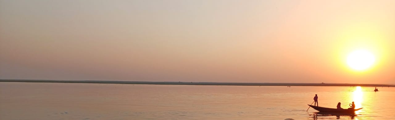 তেতুলিয়া নদীর তীরে সূর্যাস্ত