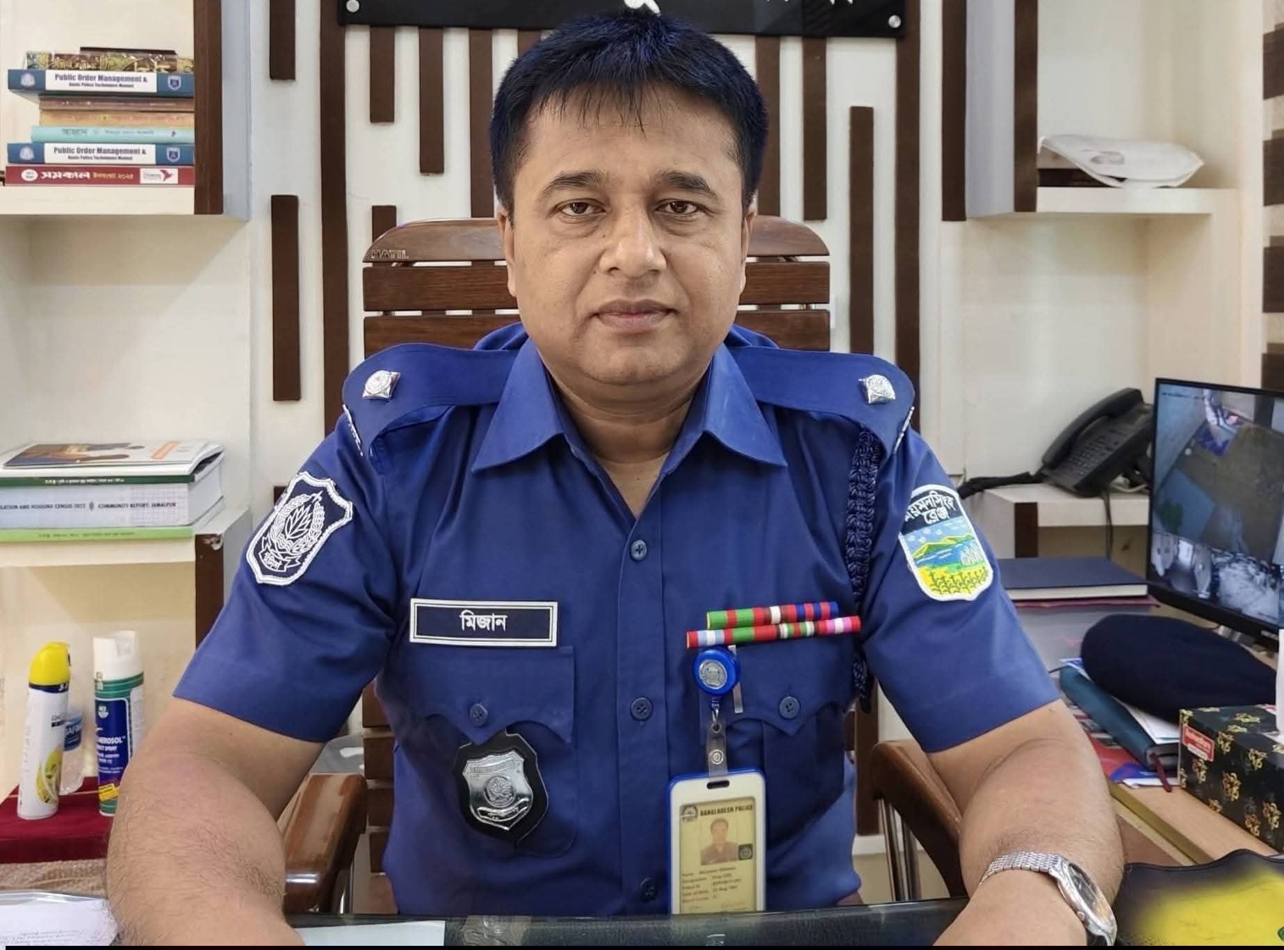 ইসলামপুর থানার নবাগত অফিসার ইনচার্জ জনাব মোঃ মিজানুর রহামন