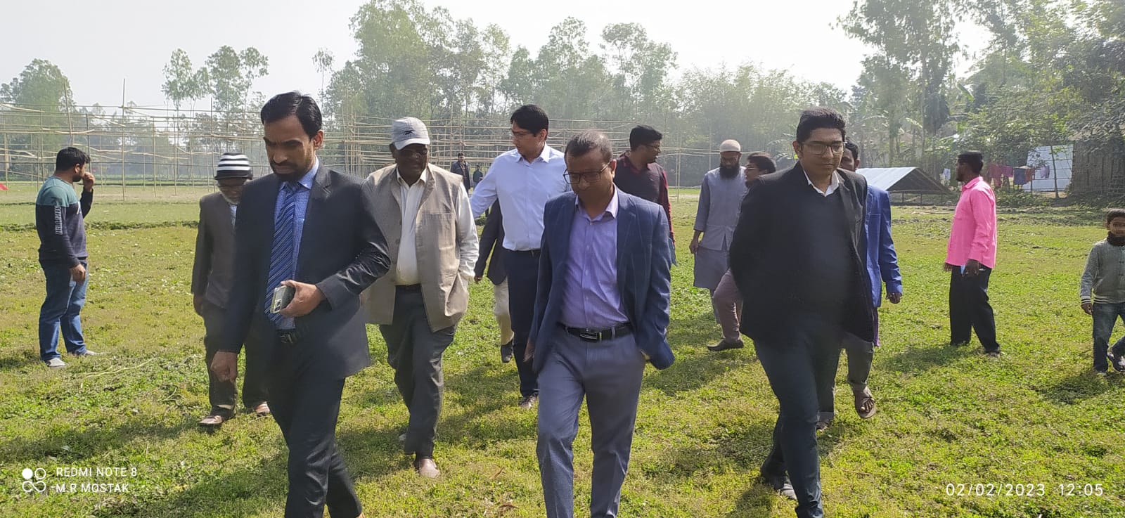 পৌর ভবনের যায়গা পরিদর্শন