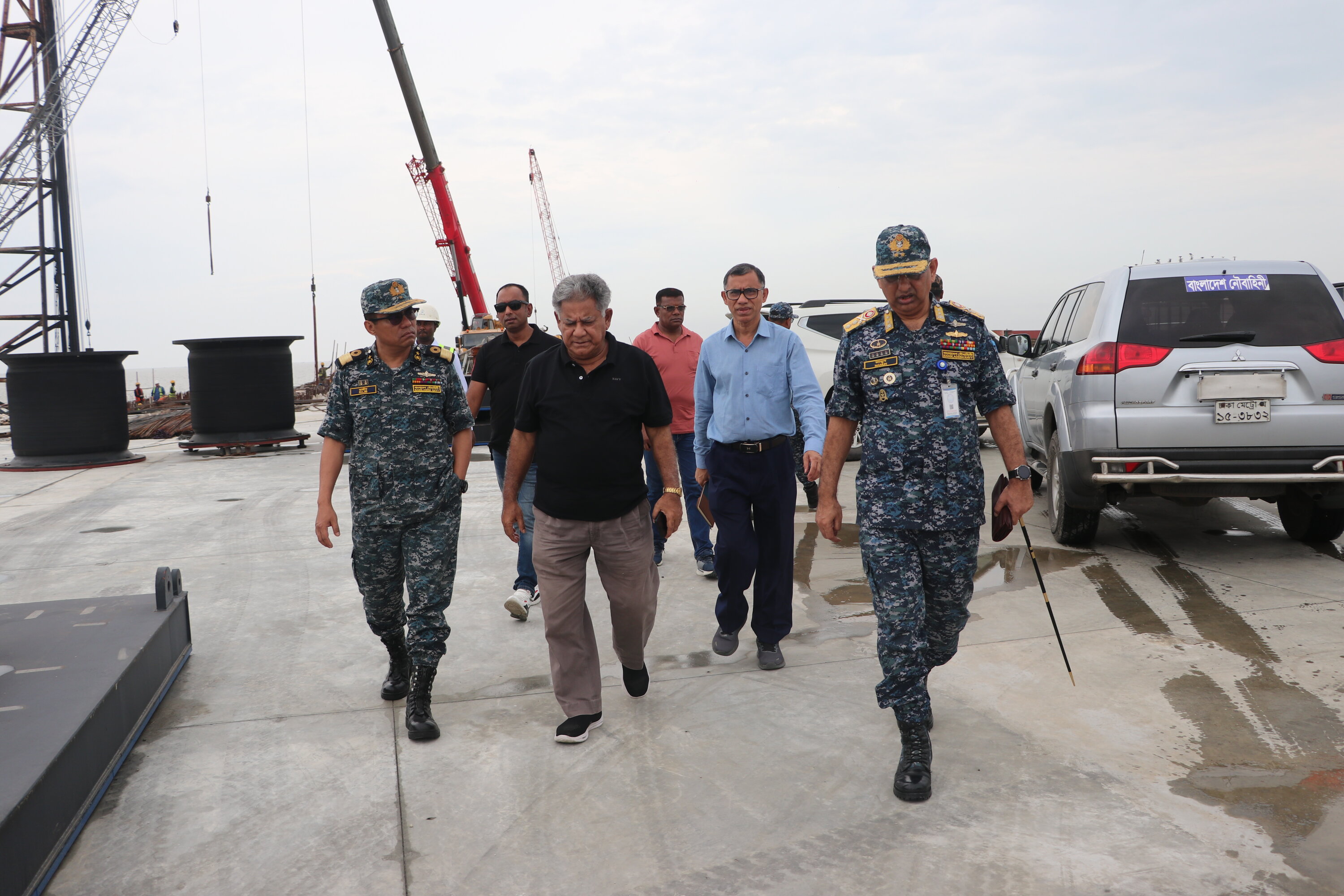 নৌপরিবহন মন্ত্রণালয়ের মাননীয় উপদেষ্টা মহোদয় PPFT প্রকল্পের টার্মিনাল পরিদর্শন