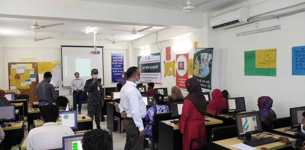 পায়রা বন্দরের DISF প্রকল্পের প্রশিক্ষণ কেন্দ্র পরিদর্শন করেন নৌপরিবহন মন্ত্রণালয় উপসচিব, জনাব ড. এ কে এম আজাদুর রহমান।