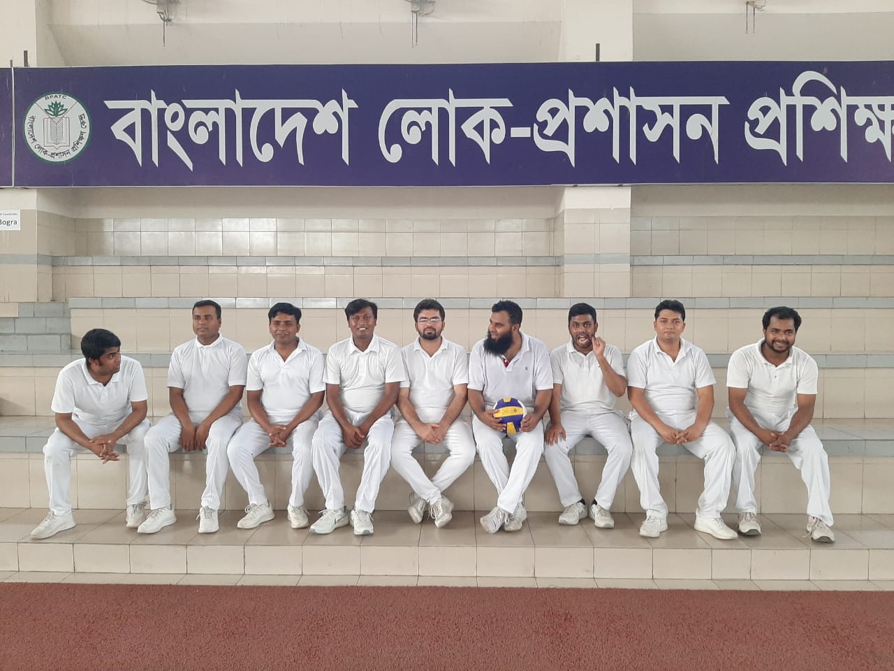 ভলিবল ম্যাচ শেষে প্রশিক্ষণার্থীরা