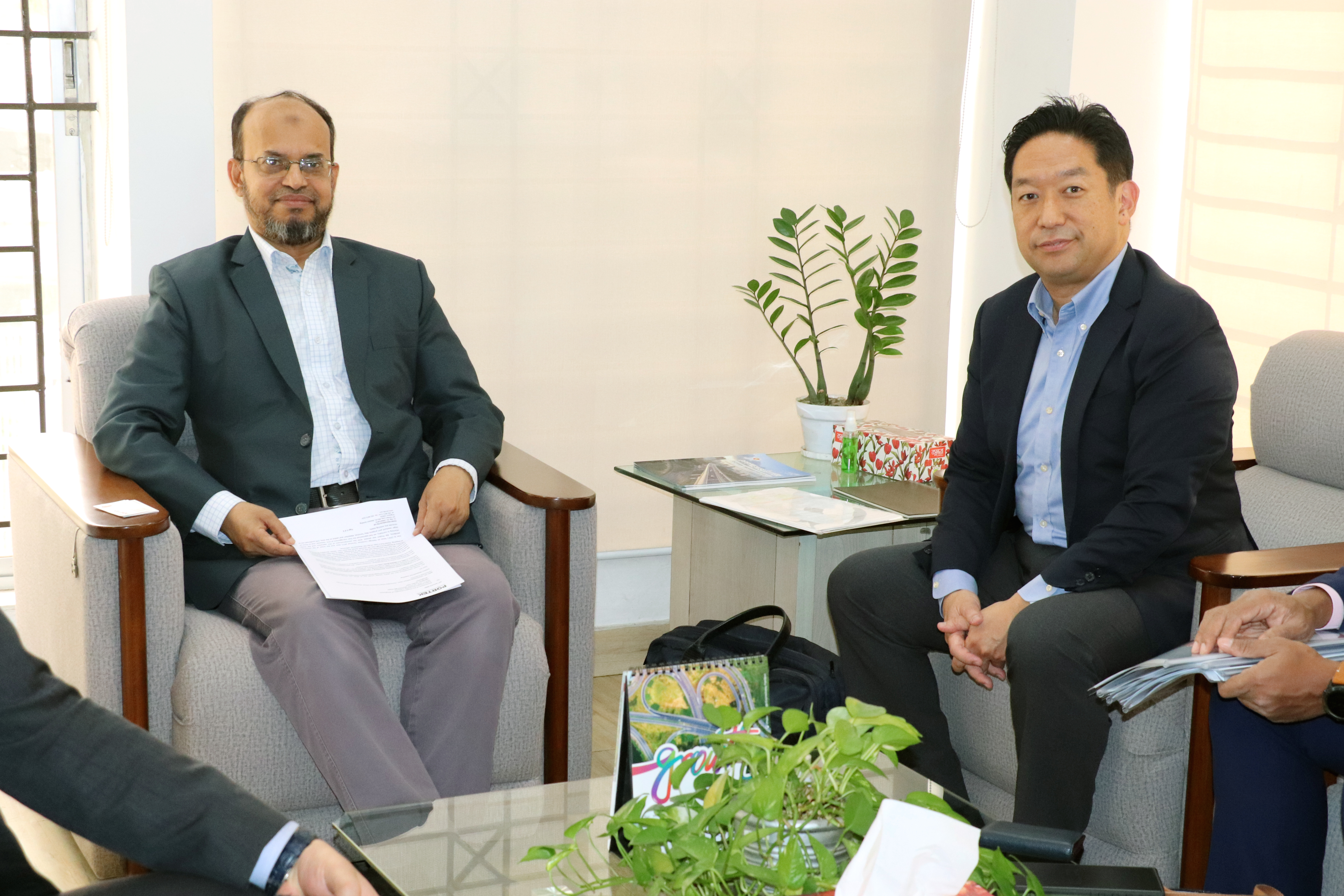 Delegates from Portek International Pte. Ltd, Mr. Kotaro Hasegawa (Chief Operations and Development Officer) paid a courtesy visit to Mr. Muhammad Rafiqul Islam, Chief Executive Officer (Secretary) of the PPP Authority on February 03, 2025.