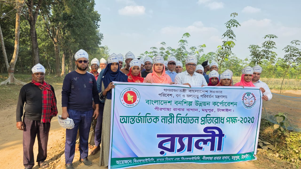 আন্তর্জাতিক নারী নির্যাতন প্রতিরোধ পক্ষ-২০২৫ র‌্যালী