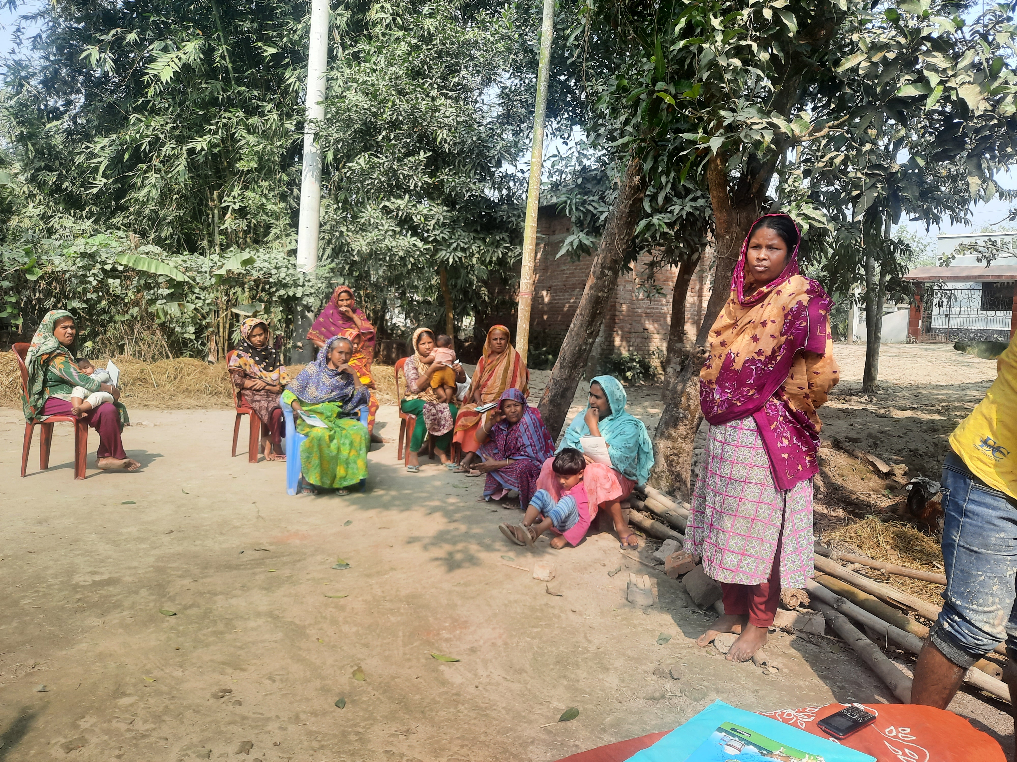 সমিতি পরিদর্শন ও উঠান বৈঠক 