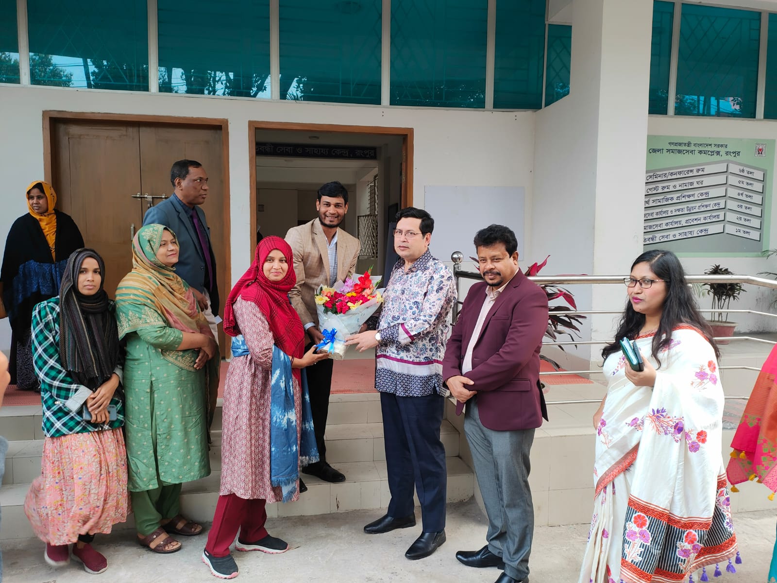 Dr. Md. Mohiuddin , Secretary Social Welfare Ministry has recently visited PSOSK, Rangpur. Masud Rana , Disability Affairs' Officer of Rangpur welcomed secretary to the office premise.