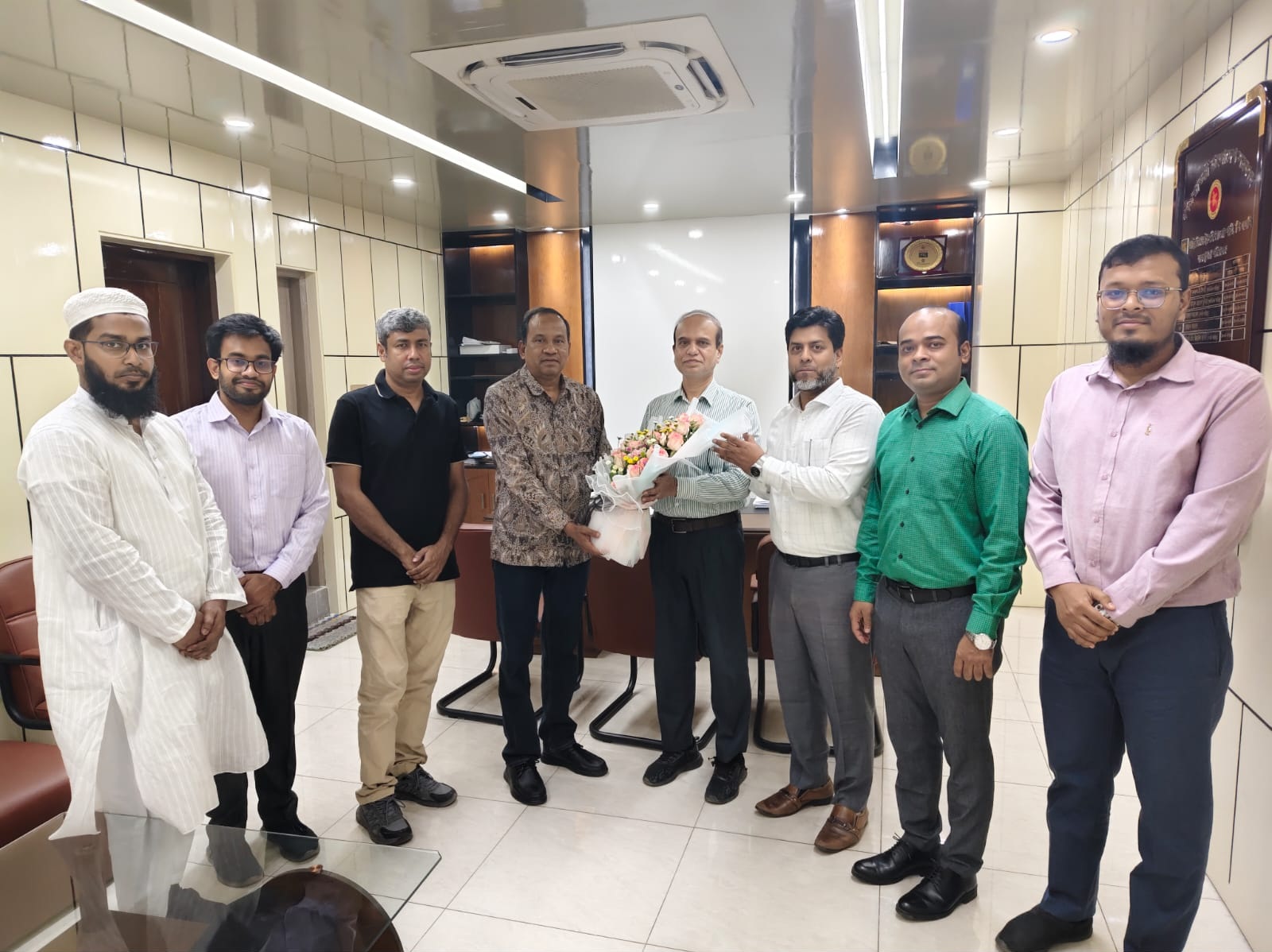 পিটিসি পিএলসি'র বোর্ড চেয়ারম্যান জনাব মো: মোস্তা গাউসুল হক মহোদয় কর্তৃক চট্টগ্রামস্থ প্রধান কার্যালয় পরিদর্শন