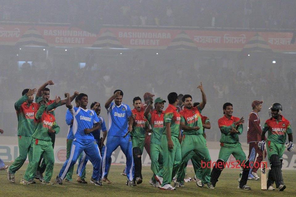 ৯ডিসেম্বর মিরপুরে ৩-২ ম্যাচ সিরিজ জিতে 