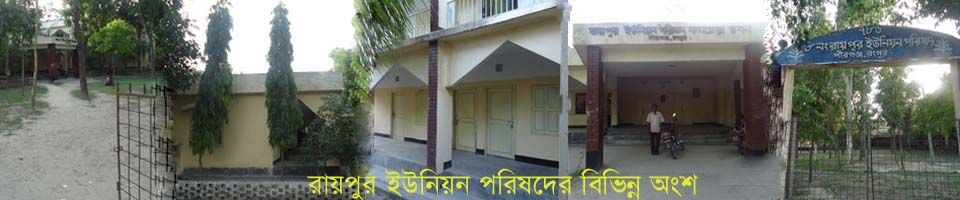রায়পুর ইউনিযন পরিষদের বিভিন্ন অংশ।