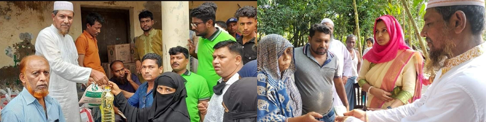 চেয়ারম্যান মহোদয়, জনাব-আবদুর রাজ্জাক, টিসিভি পন্য বিতরন ও আর্থিক সহায়তা প্রদান করেন।