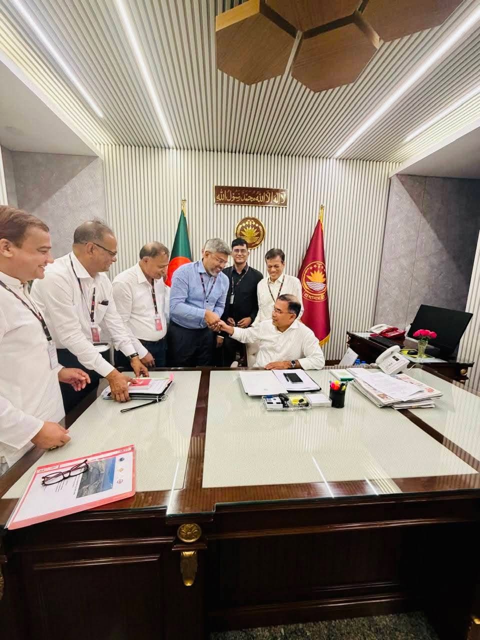 মাননীয় প্রধানমন্ত্রী জনাব তারেক রহমানের সাথে সৌজন্য সাক্ষাৎ