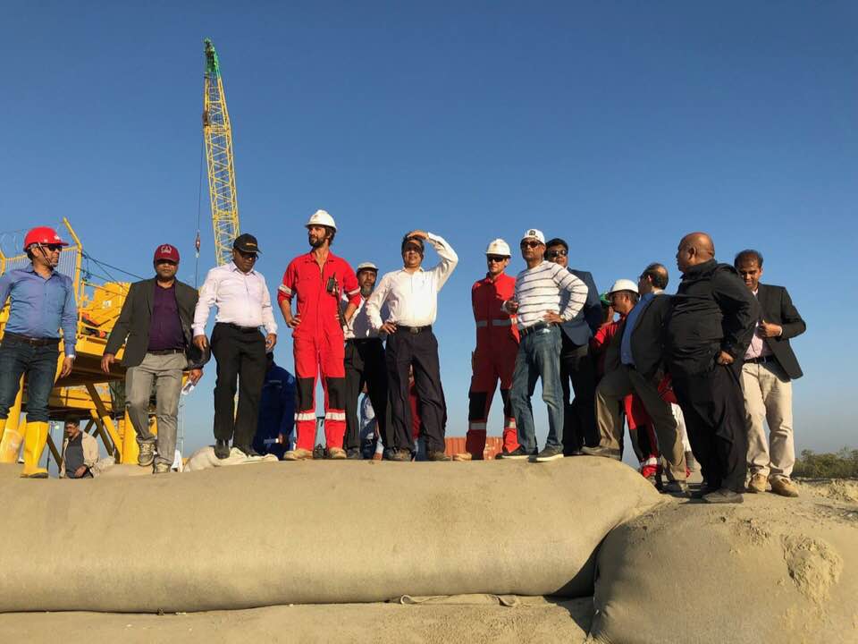 Matarbari and Moheshkhali LNG site visited by Energy Secretary , Chairman Petrobangla and MD RPGCL on 26.01.2019