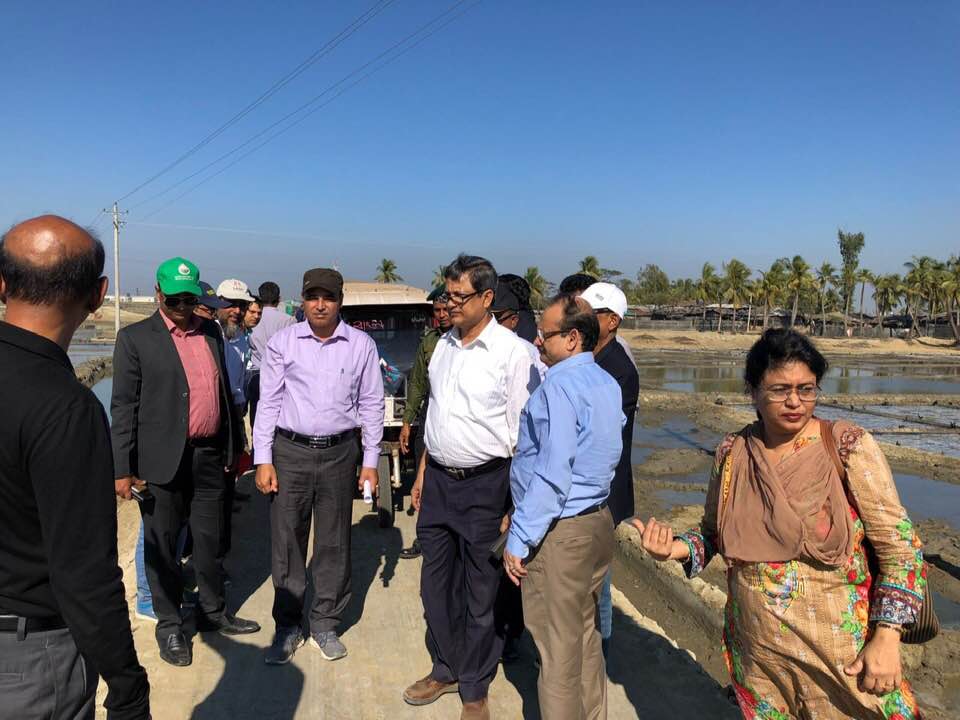 Matarbari and Moheshkhali LNG site visited by Energy Secretary , Chairman Petrobangla and MD RPGCL on 26.01.2019