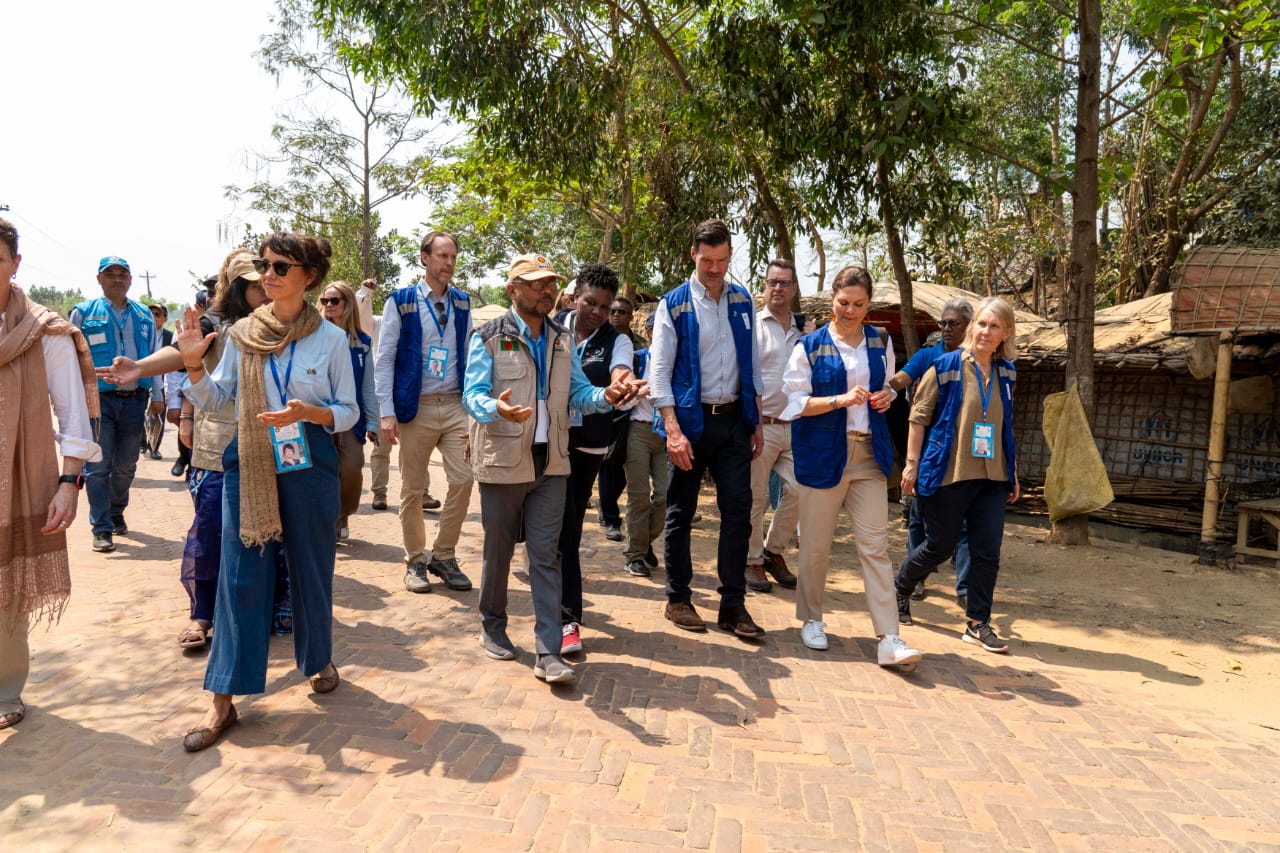 Her Royal Highness Crown Princess Victoria of Sweden visit Bhasanchar and Cox’s Bazar Rohingya camps