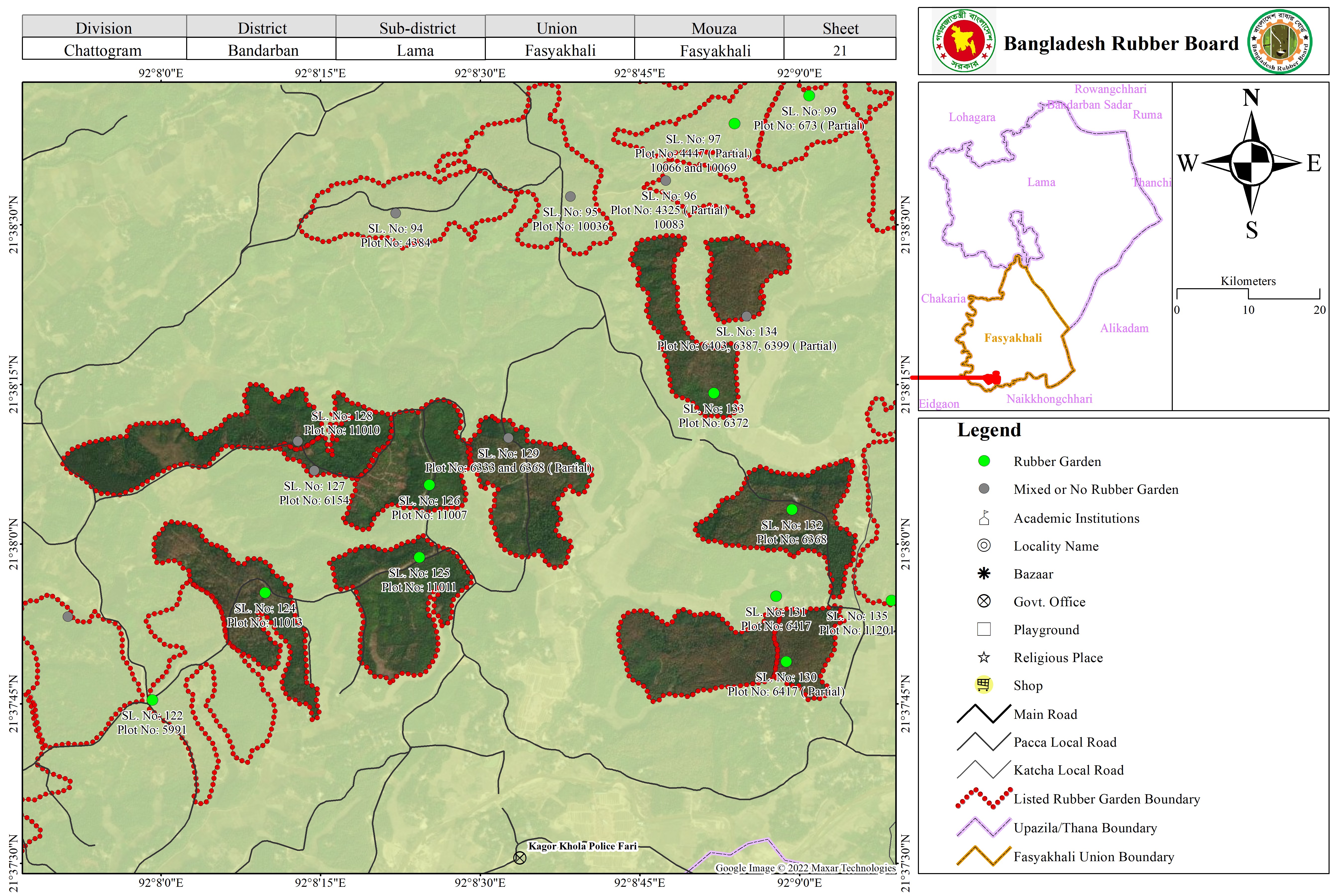 ম্যাপ শীট ২১