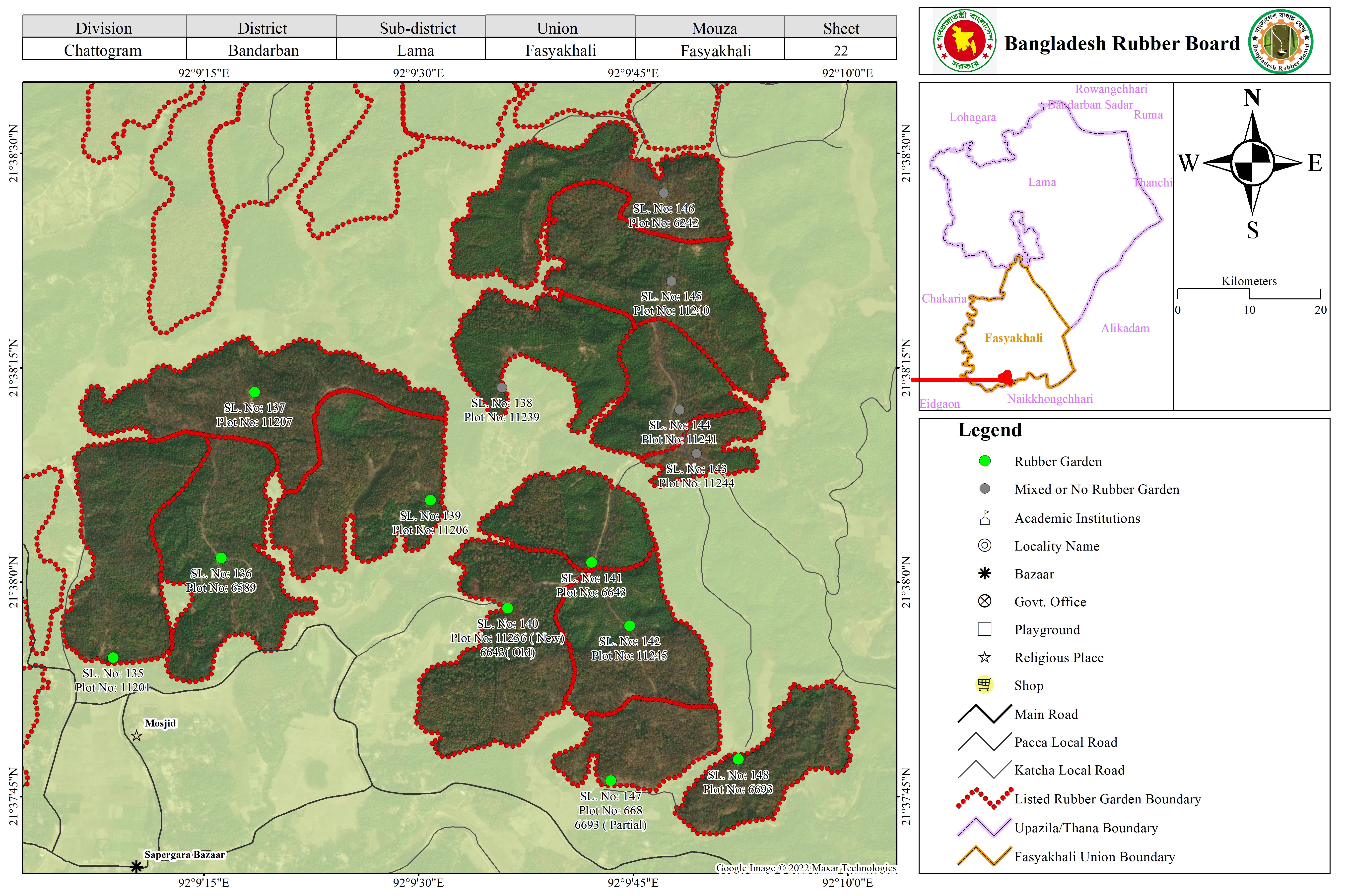 ম্যাপ শীট ২২