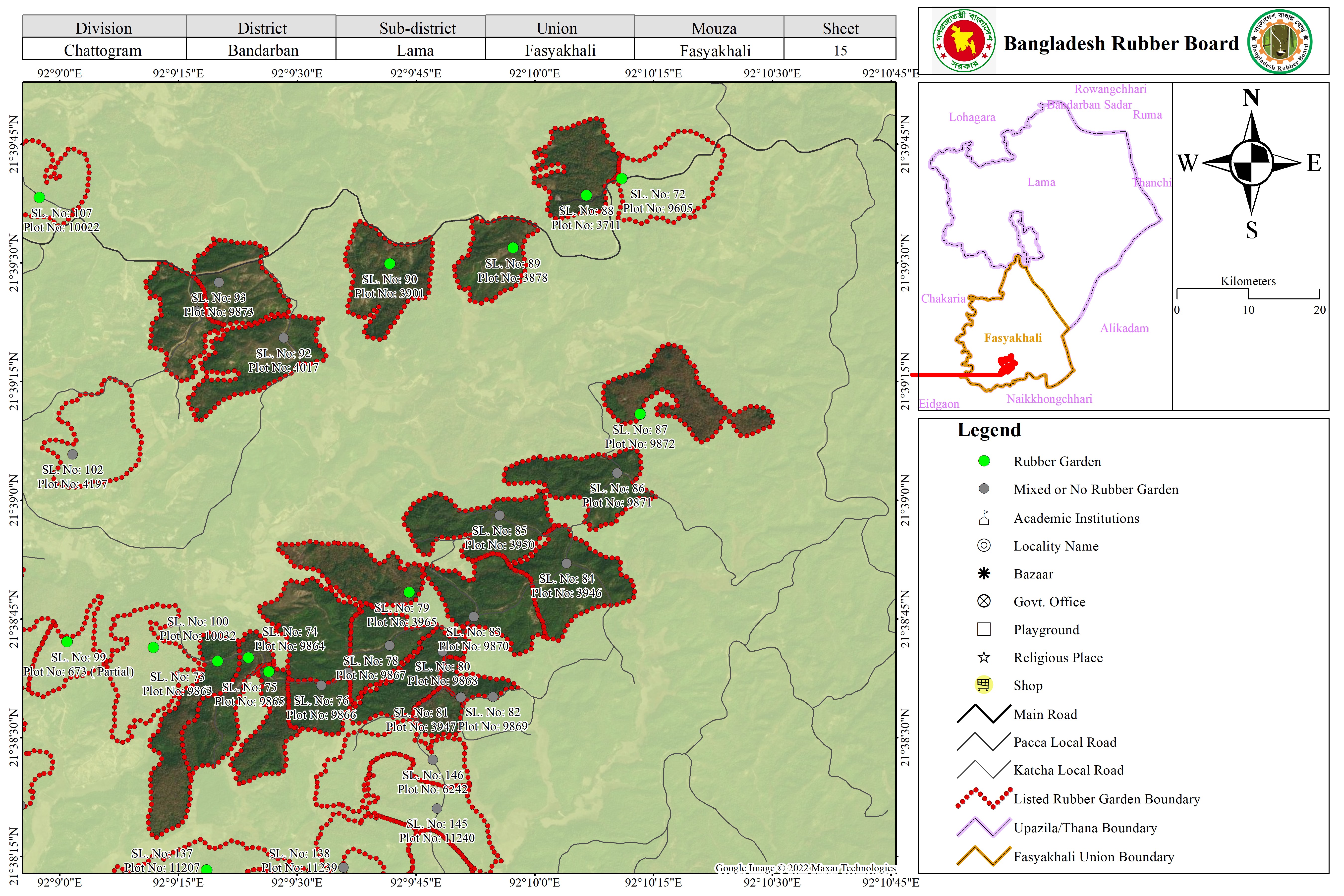 ম্যাপ শীট ১৫
