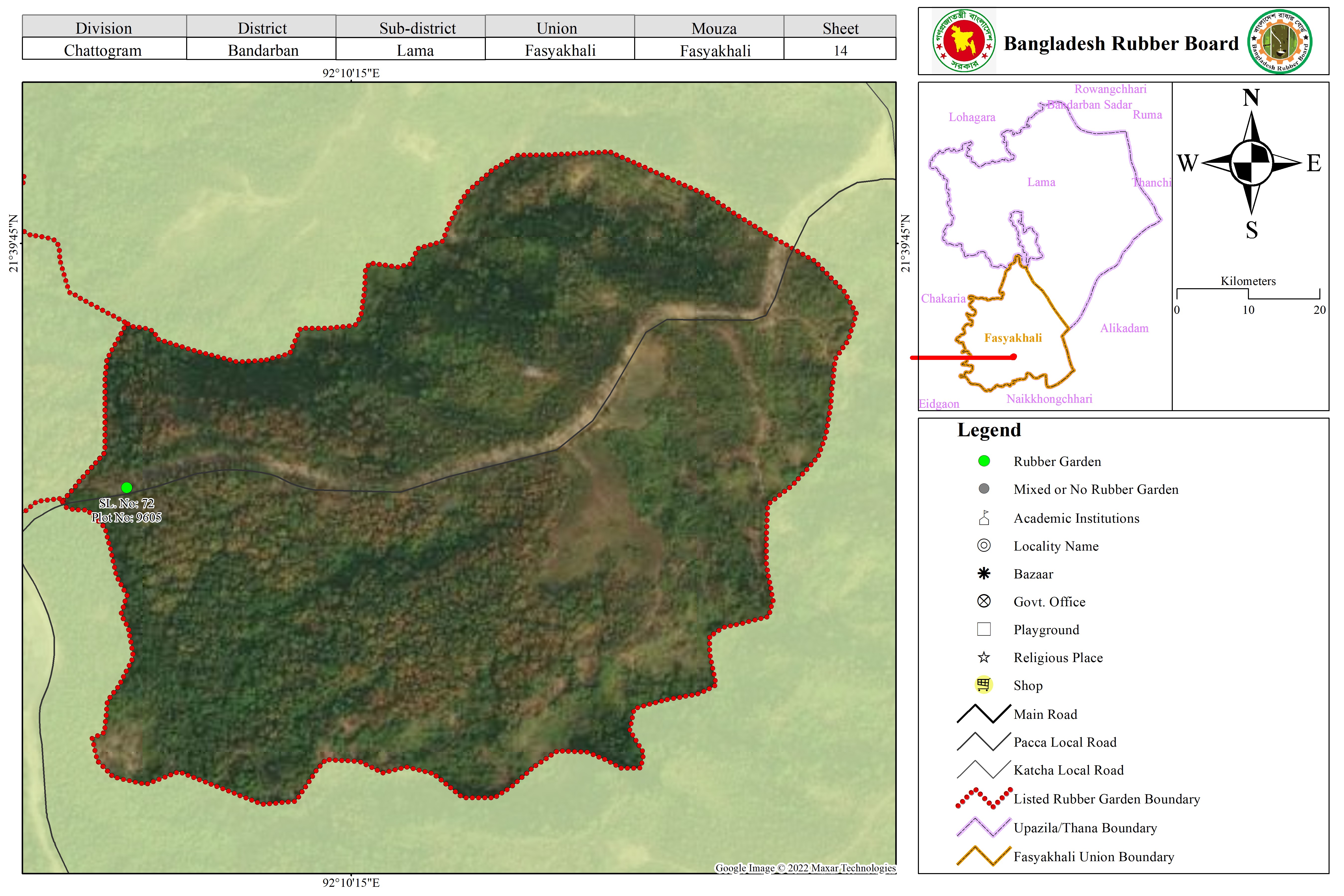 ম্যাপ শীট ১৪